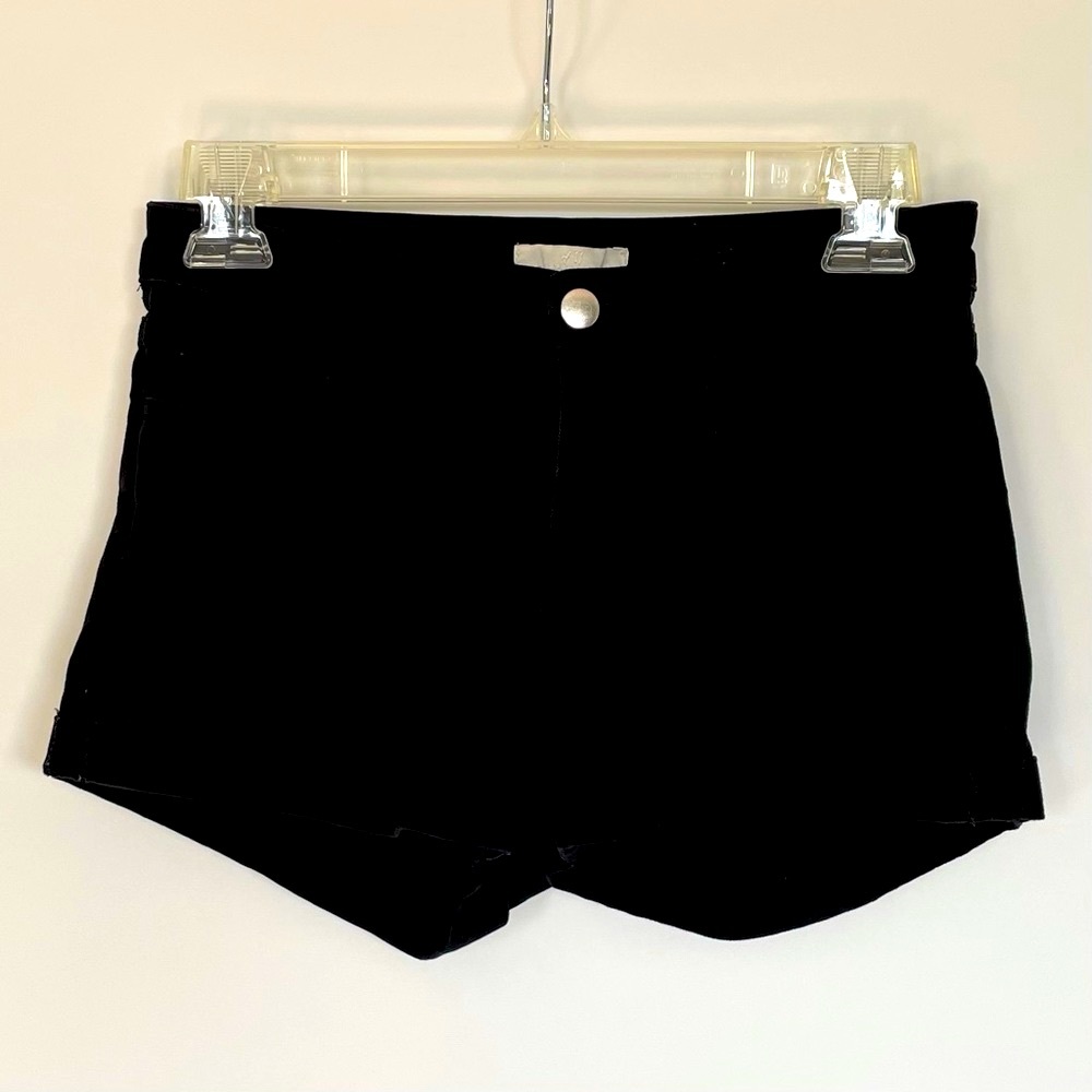 H&M Black Cuffed Jean Shorts Size 2